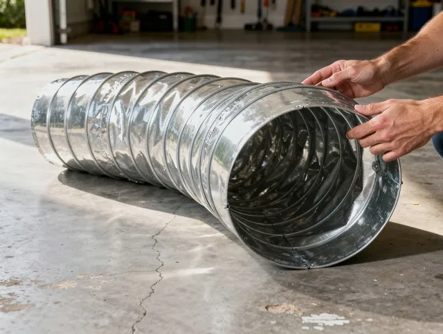 Santa Monica Dryer Vent Cleaning specialist using advanced equipment for thorough duct cleaning in Santa Monica